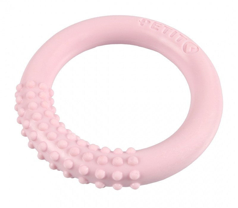 Zdjęcie Ebi Petit Lola zabawka ring na ząbkowanie  różowa 10 x 10 cm