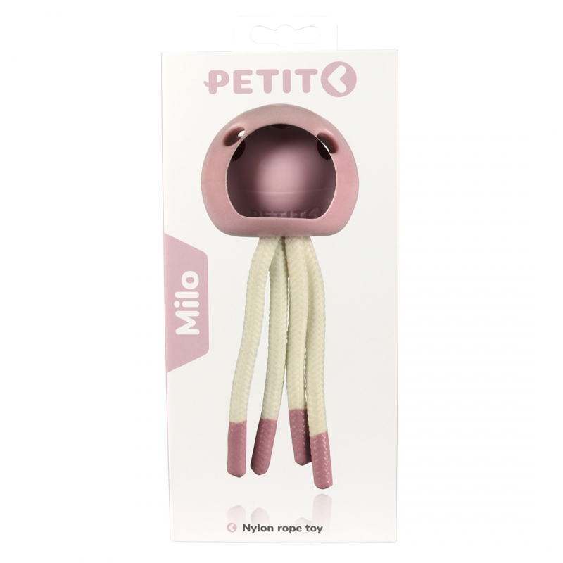 Zdjęcie Ebi Petit Milo zabawka ośmiornica do gryzienia  różowa 18 x 7 x 7 cm