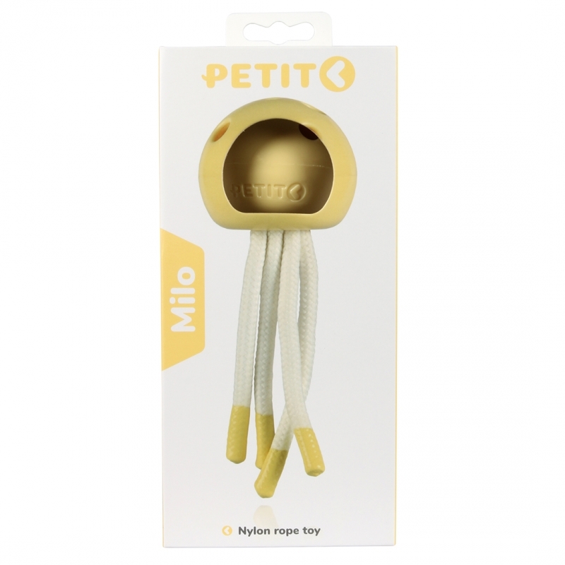 Zdjęcie Ebi Petit Milo zabawka ośmiornica do gryzienia  żółta 18 x 7 x 7 cm