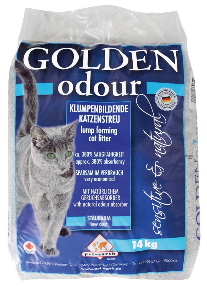Zdjęcie Golden Grey Odour samozbrylający żwirek dla kota   14kg