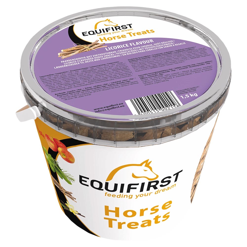 Zdjęcie Equifirst Horse Treats przysmaki dla koni  Licorice Flavour lukrecjowe 1,5kg