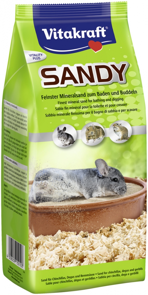 Zdjęcie Vitakraft Chinchilla Sandy pył kąpielowy dla szynszyli  1kg