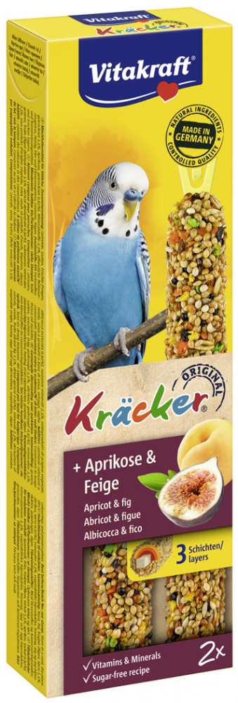Zdjęcie Vitakraft Kracker Kolby dla papużki falistej  z owocami figi i moreli 2 szt.