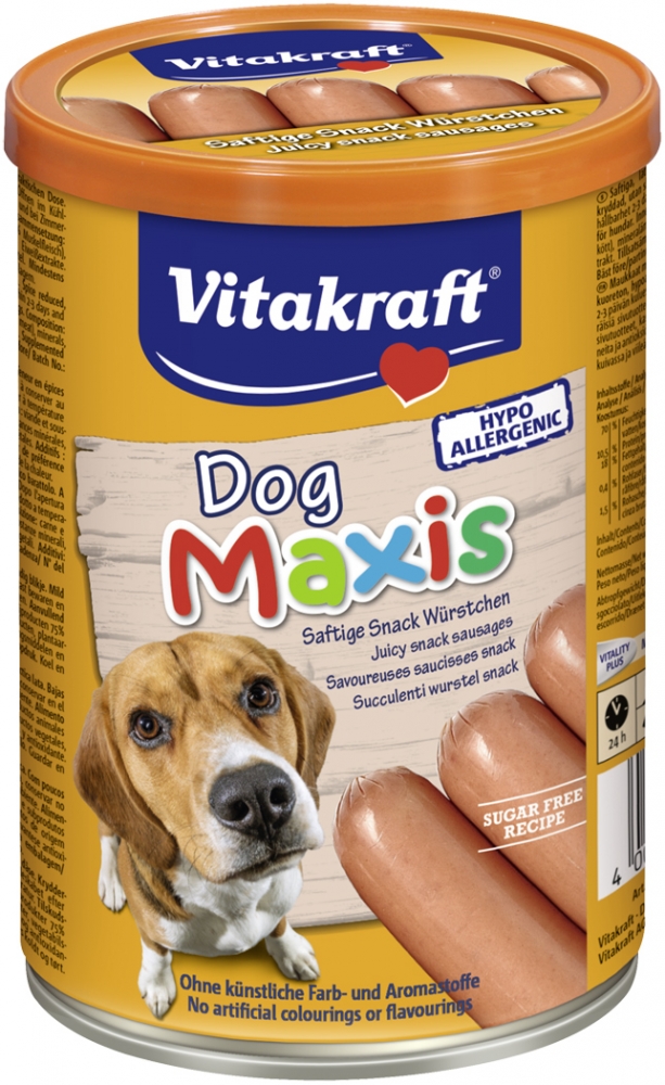 Zdjęcie Vitakraft Dog Maxis kiełbaski koktailowe dla psa  drobiowo-wieprzowe 6 szt.