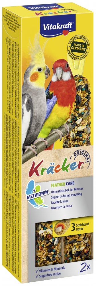 Zdjęcie Vitakraft Kracker dla średnich / małych papug  kolby na pierzenie  180g