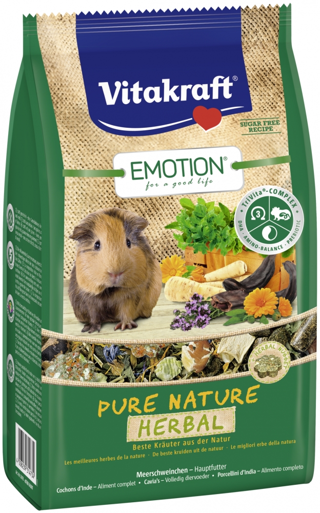 Zdjęcie Vitakraft Emotion Pokarm dla świnek morskich  Pure Nature Herbal 600g