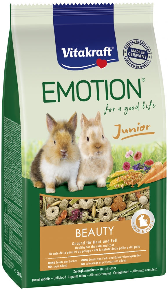 Zdjęcie Vitakraft Emotion Pokarm dla młodych królików  Beauty Selection Junior 600g