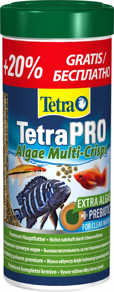 Zdjęcie Tetra TetraPRO Algae Multi-Crisps  pokarm dla ryb podnoszący odporność 300ml