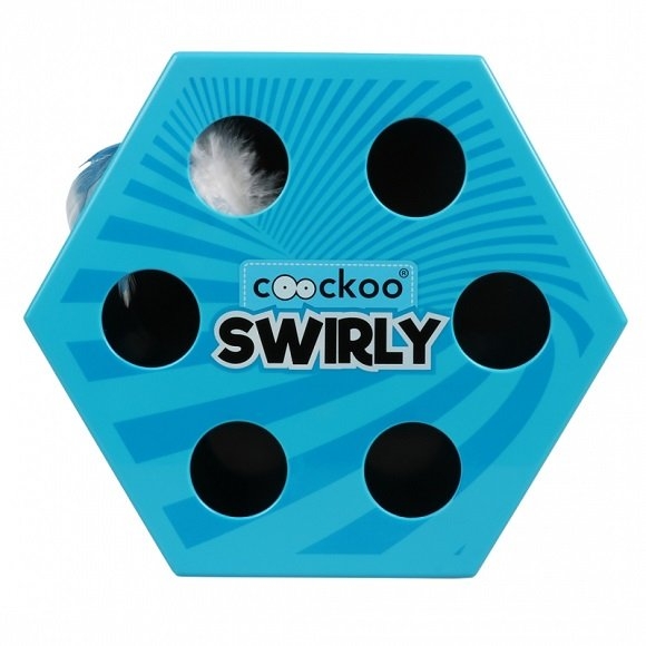 Zdjęcie Coockoo Swirly interaktywna zabawka dla kota  niebieska 20,5 x 7 x 23 cm
