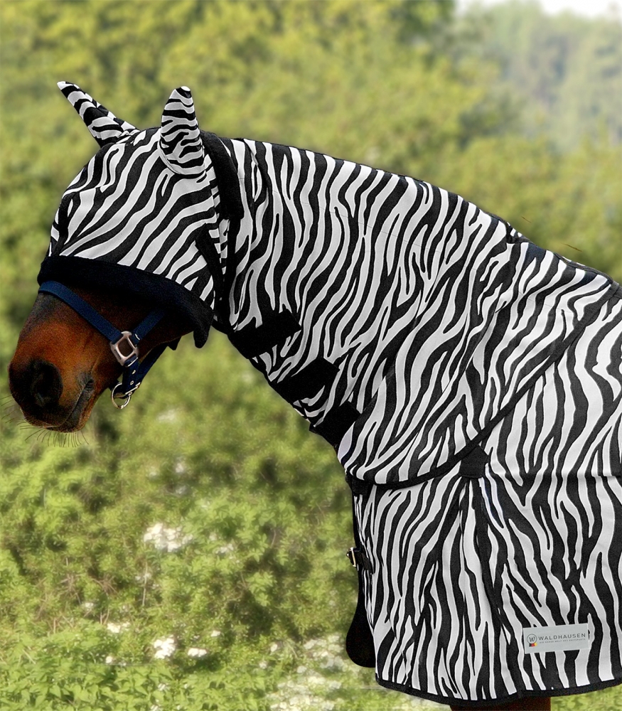 Zdjęcie Waldhausen Kaptur do derki przeciw owadom Zebra  biało-czarny 