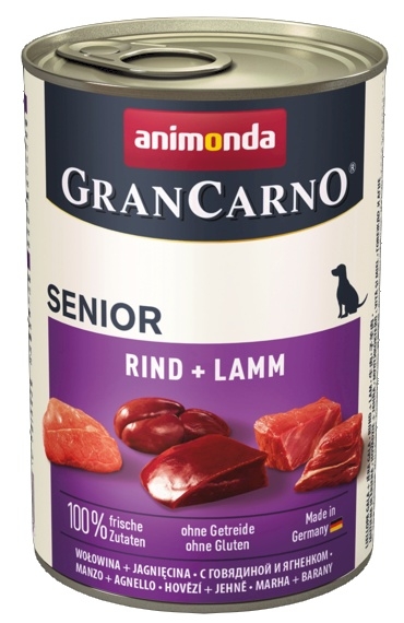 Zdjęcie Animonda Grancarno Senior  wołowina + jagnięcina 400g