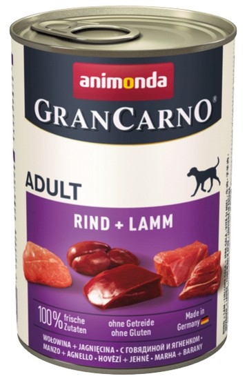 Zdjęcie Animonda Grancarno Adult  wołowina + jagnię 400g