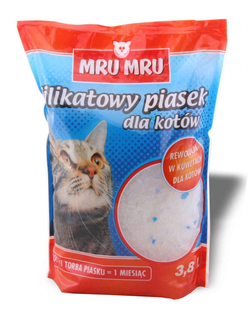 Zdjęcie Mru Mru Żwirek silikonowy  dla kotów 3.8l