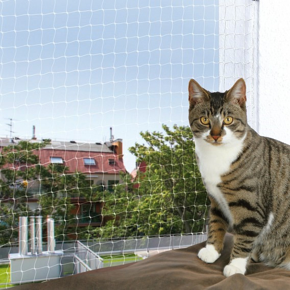 Trixie Siatka ochronna do okien / balkonów 2 x 1.5 m, transparentna