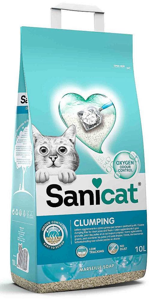 Zdjęcie Sanicat Professional Clumping Oxygen Power  zbrylający żwirek zapachowy dla kota  10l (8.4kg)