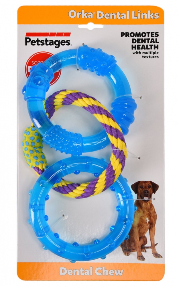 Zdjęcie Petstages Mini Triple Dental Rings okręgi dla małych psów  