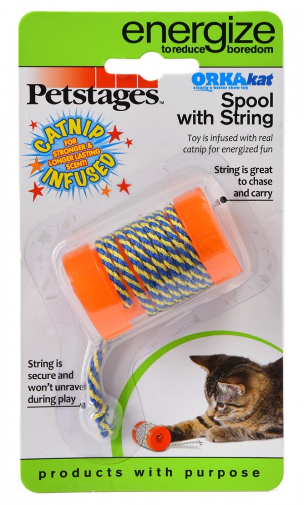 Zdjęcie Petstages Energize: Orca Kat Spool with String  Szpulka z kocimiętką 