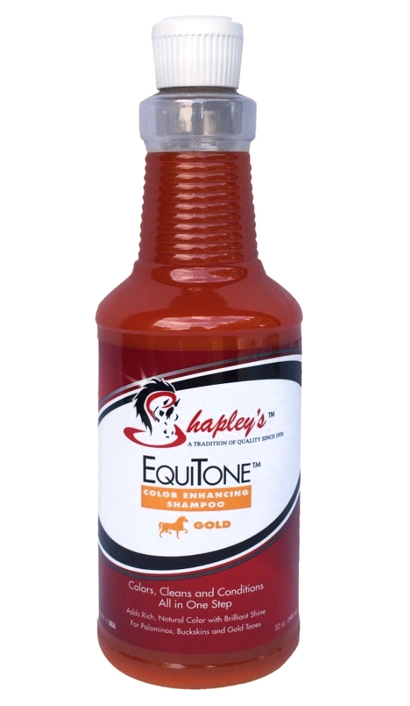 Zdjęcie Shapleys EquiTone Color Enhancing Shampoo Gold  szampon koloryzujący dla izabelowatych koni 946ml