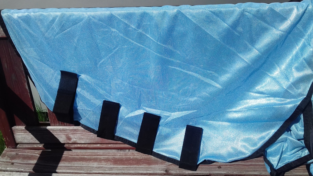 Zdjęcie York Derka Blue przeciw owadom z kapturem siatkowa blękitna 