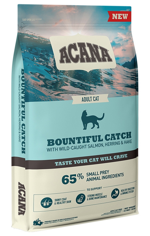 Zdjęcie Acana Bountiful Catch Adult Cat  łosoś, śledź, morszczuk, pstrąg 4.5kg