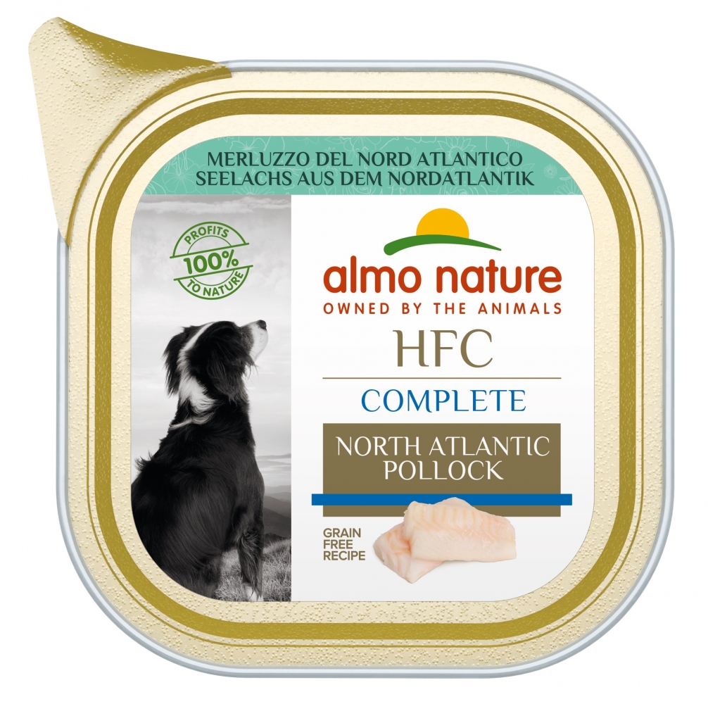 Zdjęcie Almo Nature HFC Complete tacka dla psów mała  mintaj północnoatlantycki 85g