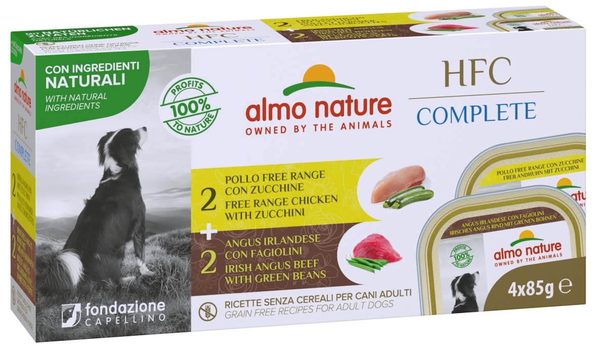 Zdjęcie Almo Nature HFC Complete Multipack tacek  mix mięs (wołowina i kurczak) 4 x 85g