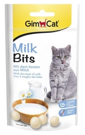 Zdjęcie Gimcat MilkBits  tabletki mleczne dla kota 40g
