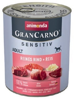 Zdjęcie Animonda Grancarno Sensitiv  wołowina + ryż 800g
