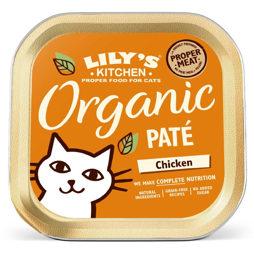 Zdjęcie Lily's Kitchen Organic Chicken Pate tacka dla kota kurczak 85g