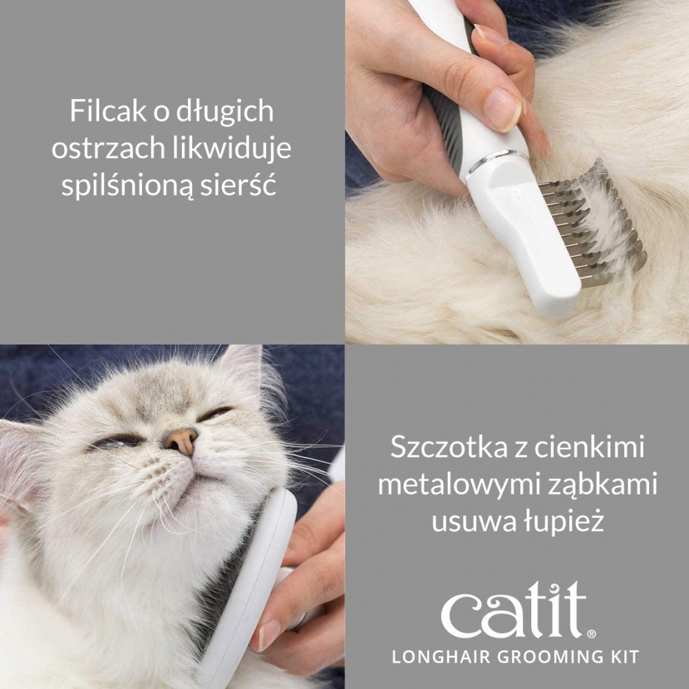 Zdjęcie catit Zestaw do pielęgnacji  dla kotów z długą sierścią 6 sztuk