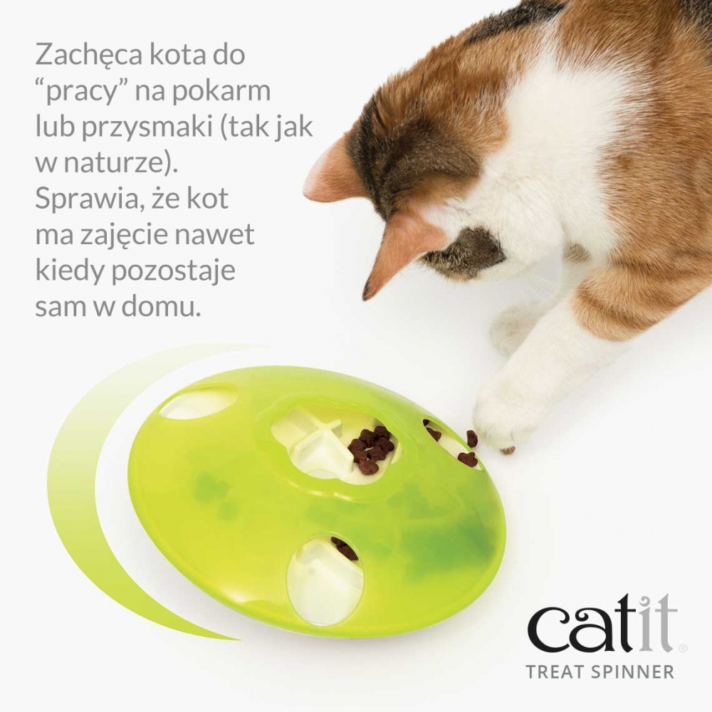 Zdjęcie catit Bączek na przysmaki Treat Spinner  zabawka do przysmaków dla kota 18,5x18,5x8 cm