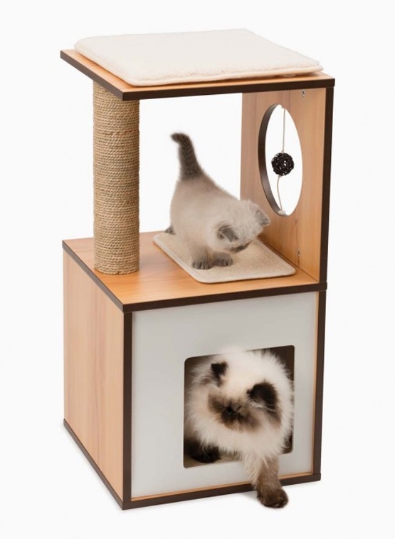 Zdjęcie catit Vesper V-Box drapak dla kota  orzech włoski 37 x 37 x 72,5cm