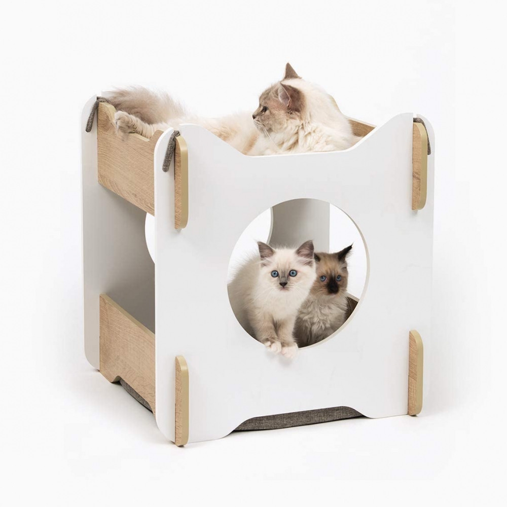 Zdjęcie catit Vesper Cabana domek dla kota  biały 50 x 50 x 53 cm