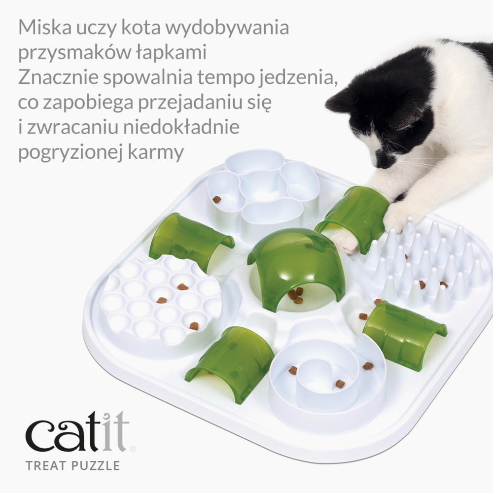 Zdjęcie catit Play Treat Puzzle Slow Feeder zabawka i miska spowalniająca jedzenie  41 x 41 x 10 cm
