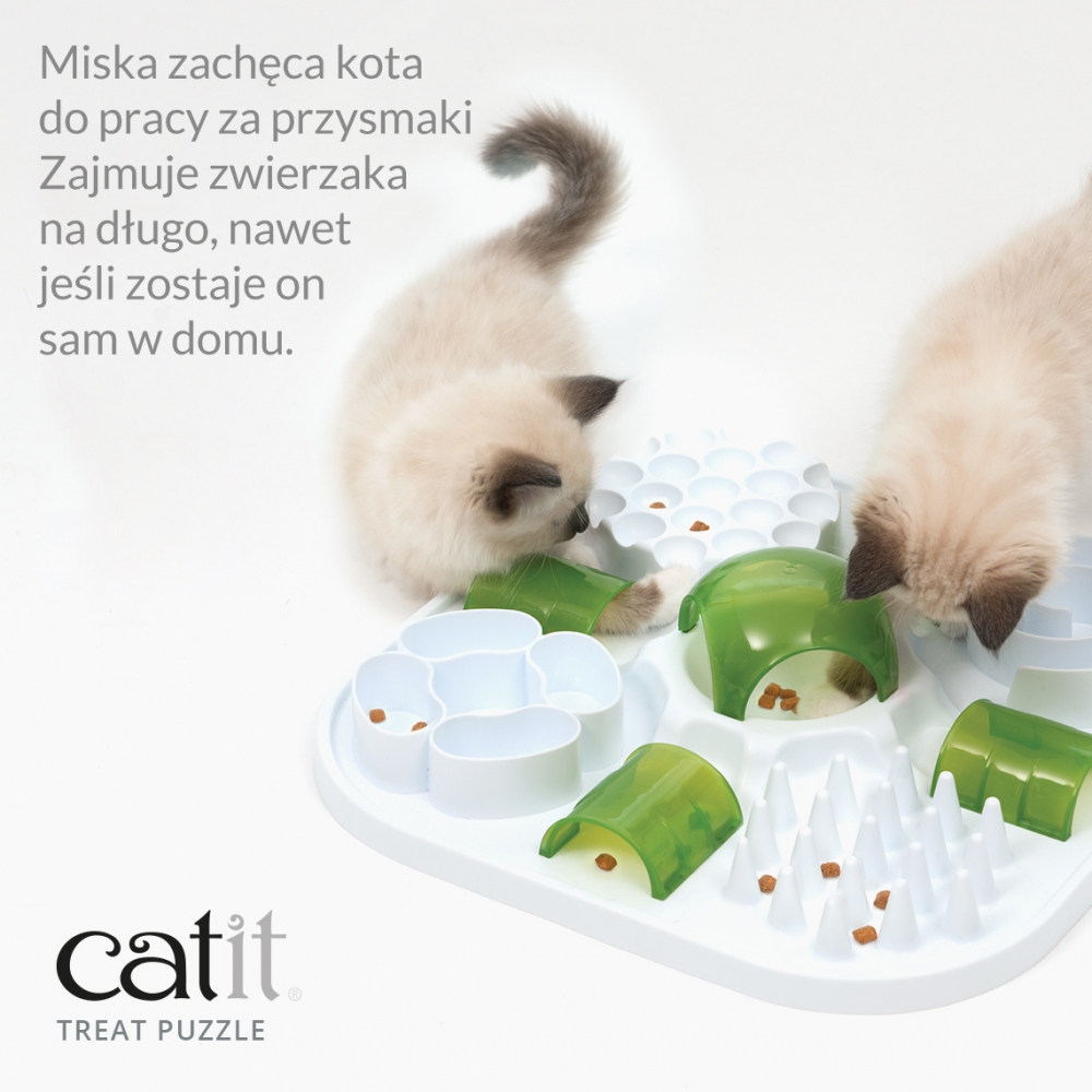 Zdjęcie catit Play Treat Puzzle Slow Feeder zabawka i miska spowalniająca jedzenie  41 x 41 x 10 cm