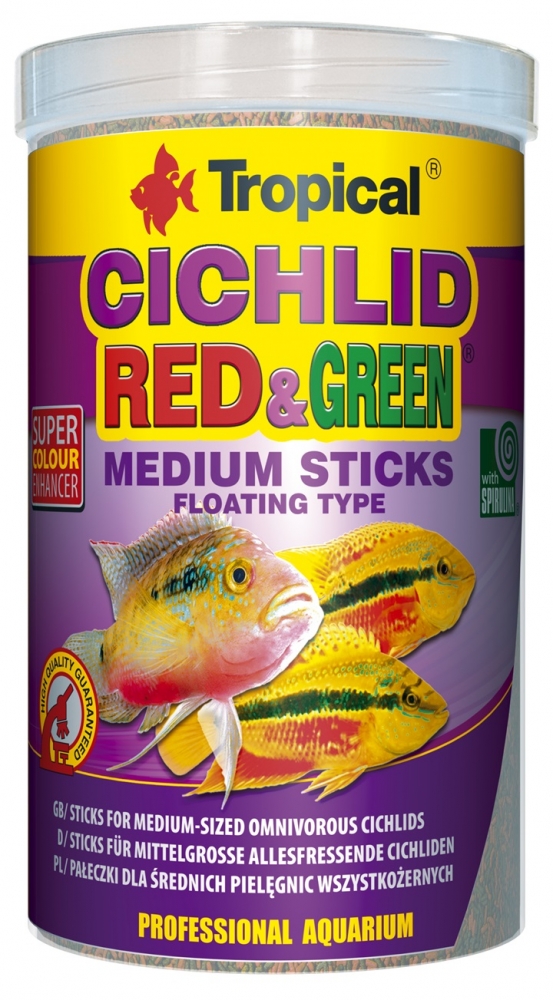 Zdjęcie Tropical Cichlid Red & Green Medium  pałeczki 250ml