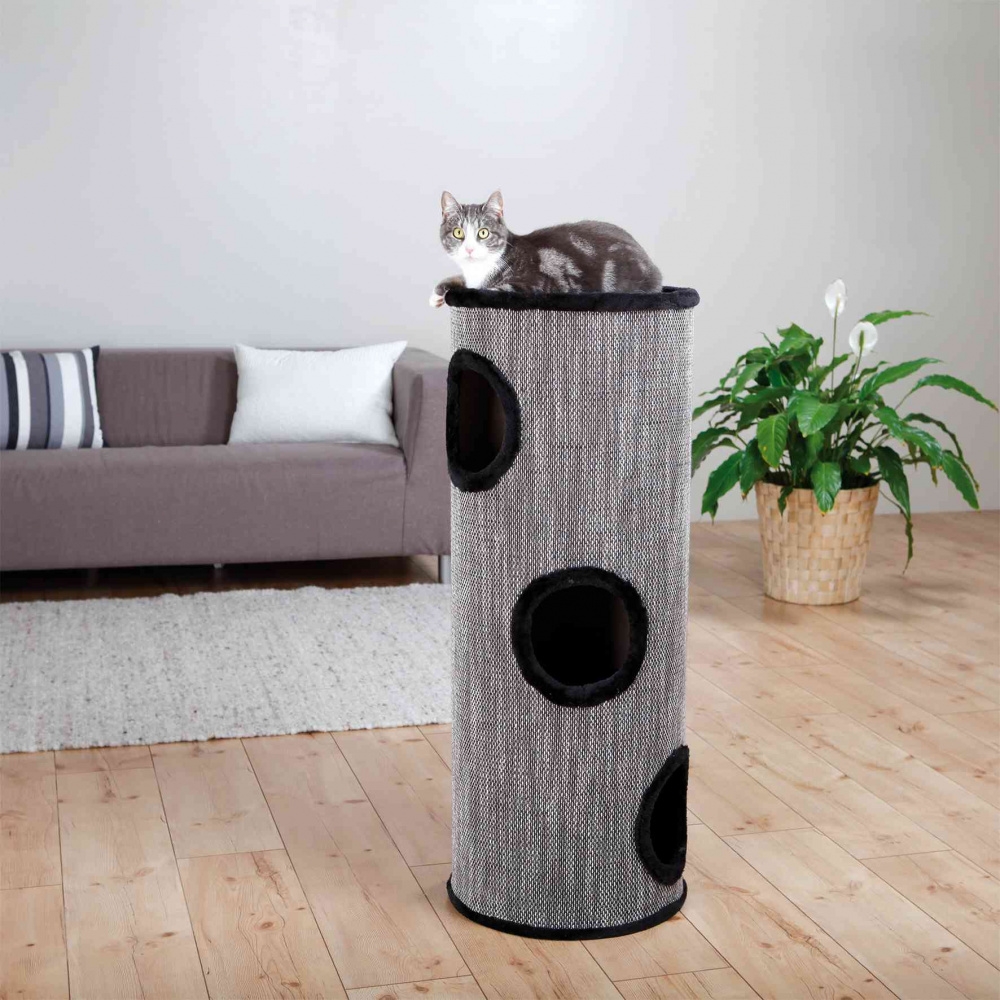 Zdjęcie Trixie Drapak wieża dla kota Amado  szary-antracyt 40 x 100 cm