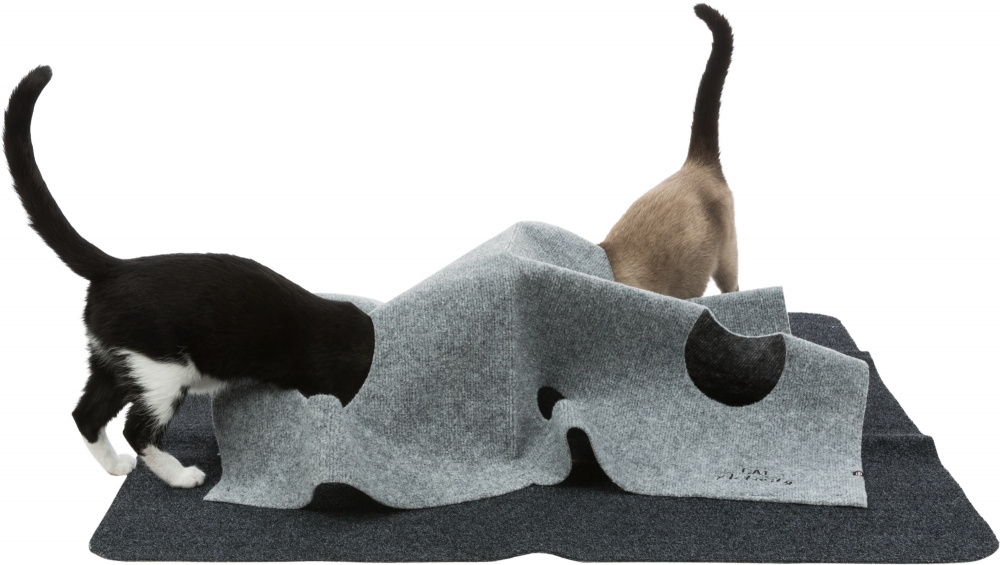 Zdjęcie Trixie Mata dla kota Cat Activity Adventure Carpet   szara  99 × 99 cm