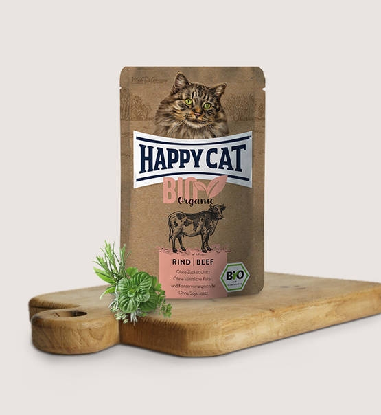 Zdjęcie Happy Cat Bio Organic saszetka dla kota wołowina 85g