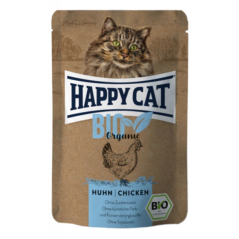 Zdjęcie Happy Cat Bio Organic saszetka dla kota kurczak 85g