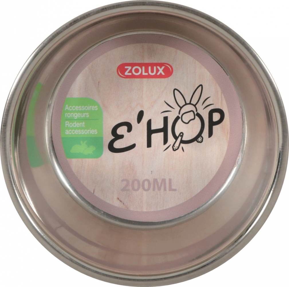Zdjęcie Zolux Miska metalowa Ehop  różowa 200 ml/ø 10 cm