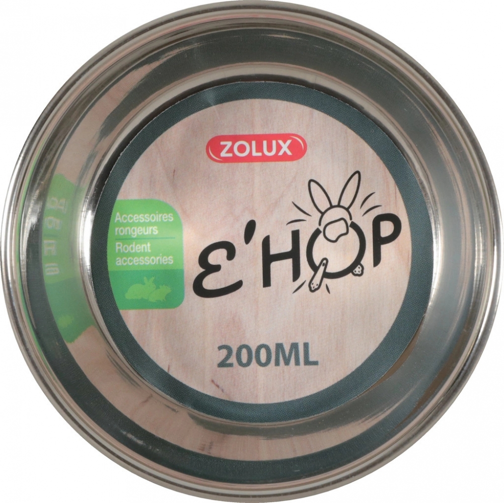 Zdjęcie Zolux Miska metalowa Ehop  zielona 200 ml/ø 10 cm