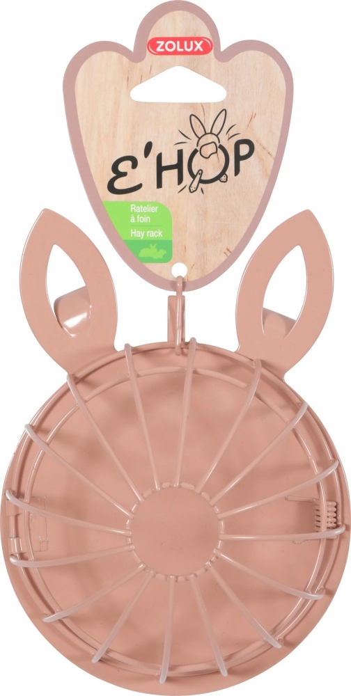 Zdjęcie Zolux Paśnik na siano Ehop w kształcie królika  różowy 5,5 x 12 x 17 cm