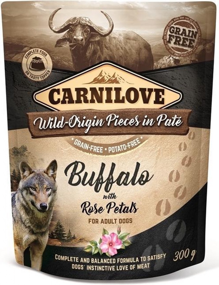 Zdjęcie Carnilove Saszetka dla psa Buffalo & Rose Petals bawół i płatki róży 300g