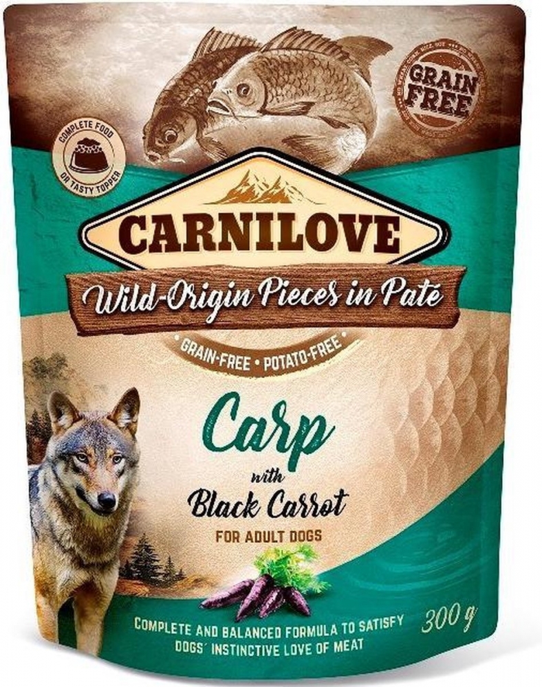 Zdjęcie Carnilove Saszetka dla psa Carp & Black Carrot karp i czarna marchew 300g