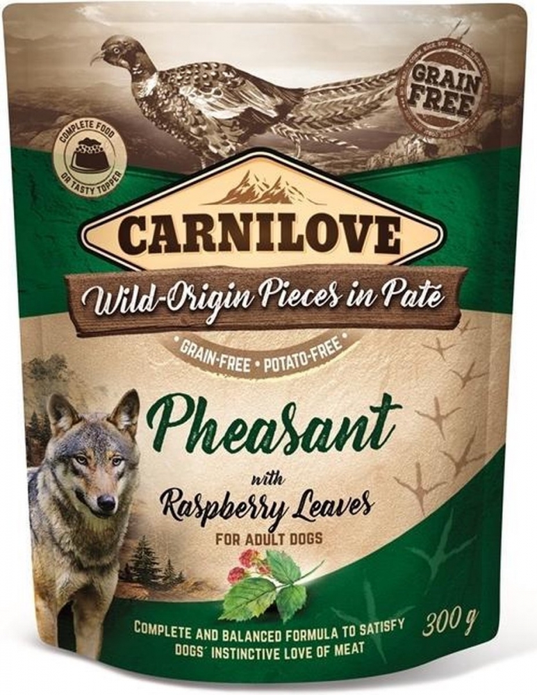 Zdjęcie Carnilove Saszetka dla psa Pheasant & Raspberry Leaves bażant i liście maliny 300g