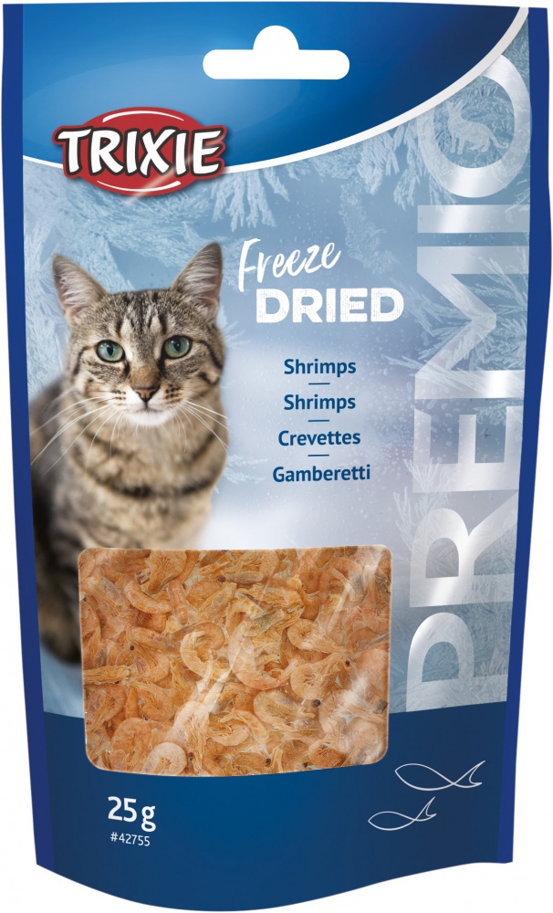 Zdjęcie Trixie Premio Freeze Dried Shrimps przysmaki dla kota liofilizowane krewetki 25g