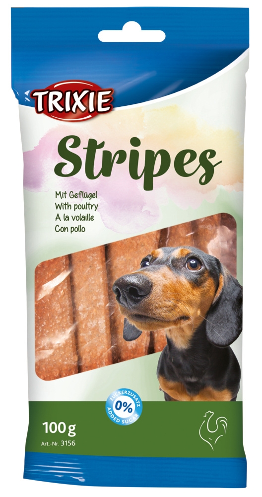 Zdjęcie Trixie Stripes Light paski dla psa  z drobiem 10 szt.