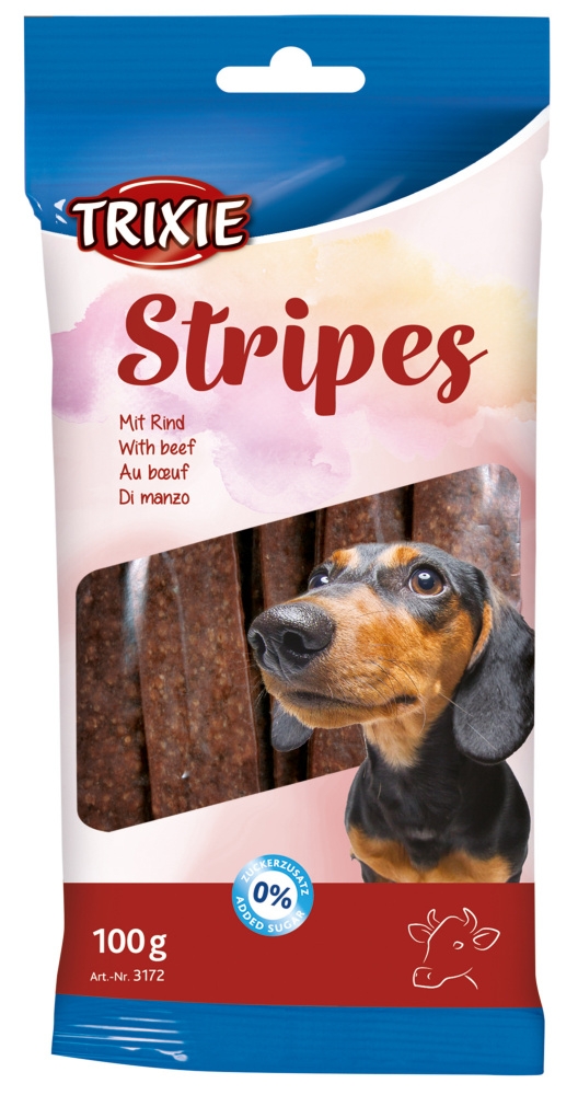 Zdjęcie Trixie Stripes Light paski dla psa  z wołowiną 10 szt.