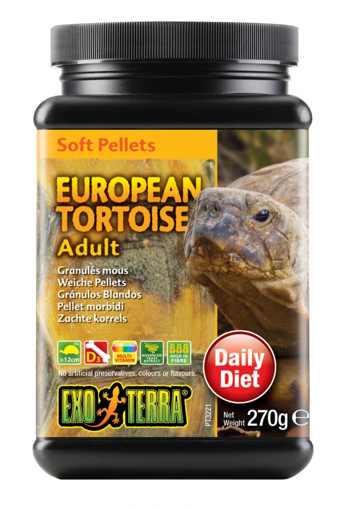 Zdjęcie Exo-Terra European Tortoise Adult  pokarm dla dorosłych żółwi europejskich 270g